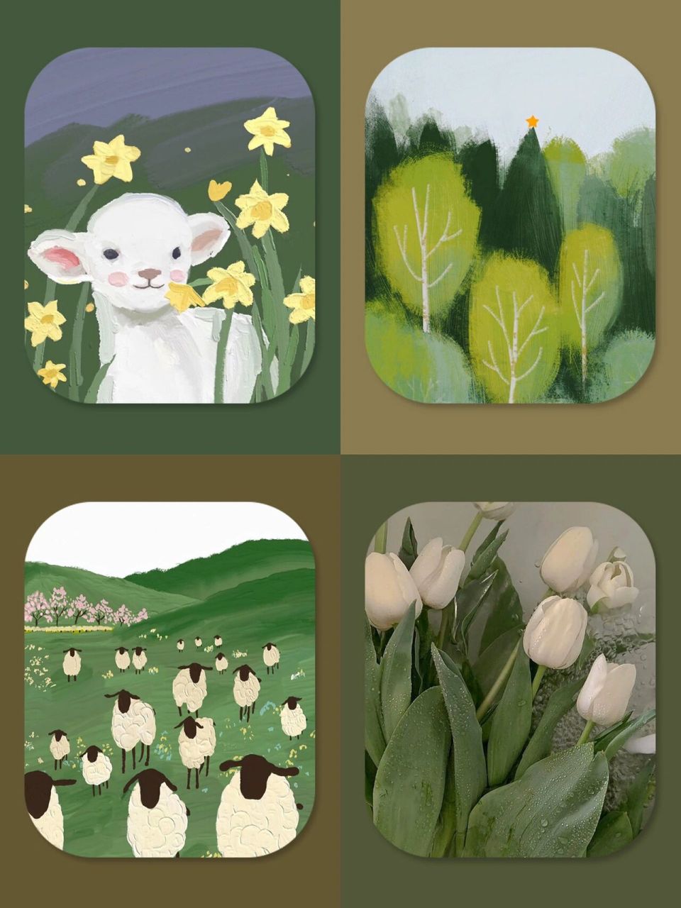 墨绿显白合集|iwatch表盘壁纸分享 分享一组好看的墨绿显白  搭配同色