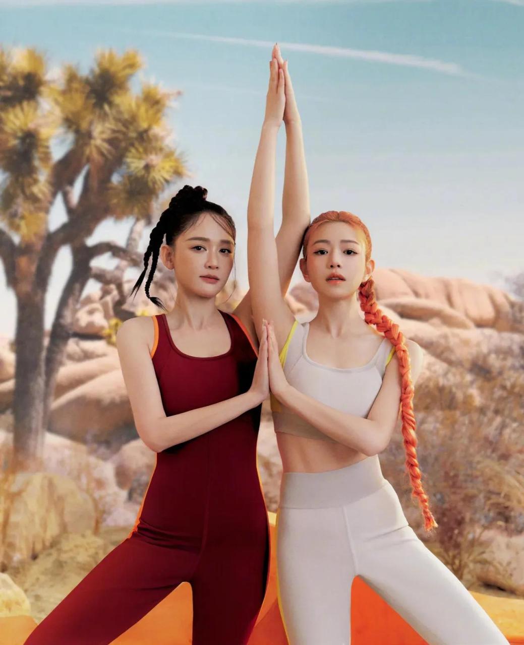 陈妍希和陈乔恩合体写真很时尚