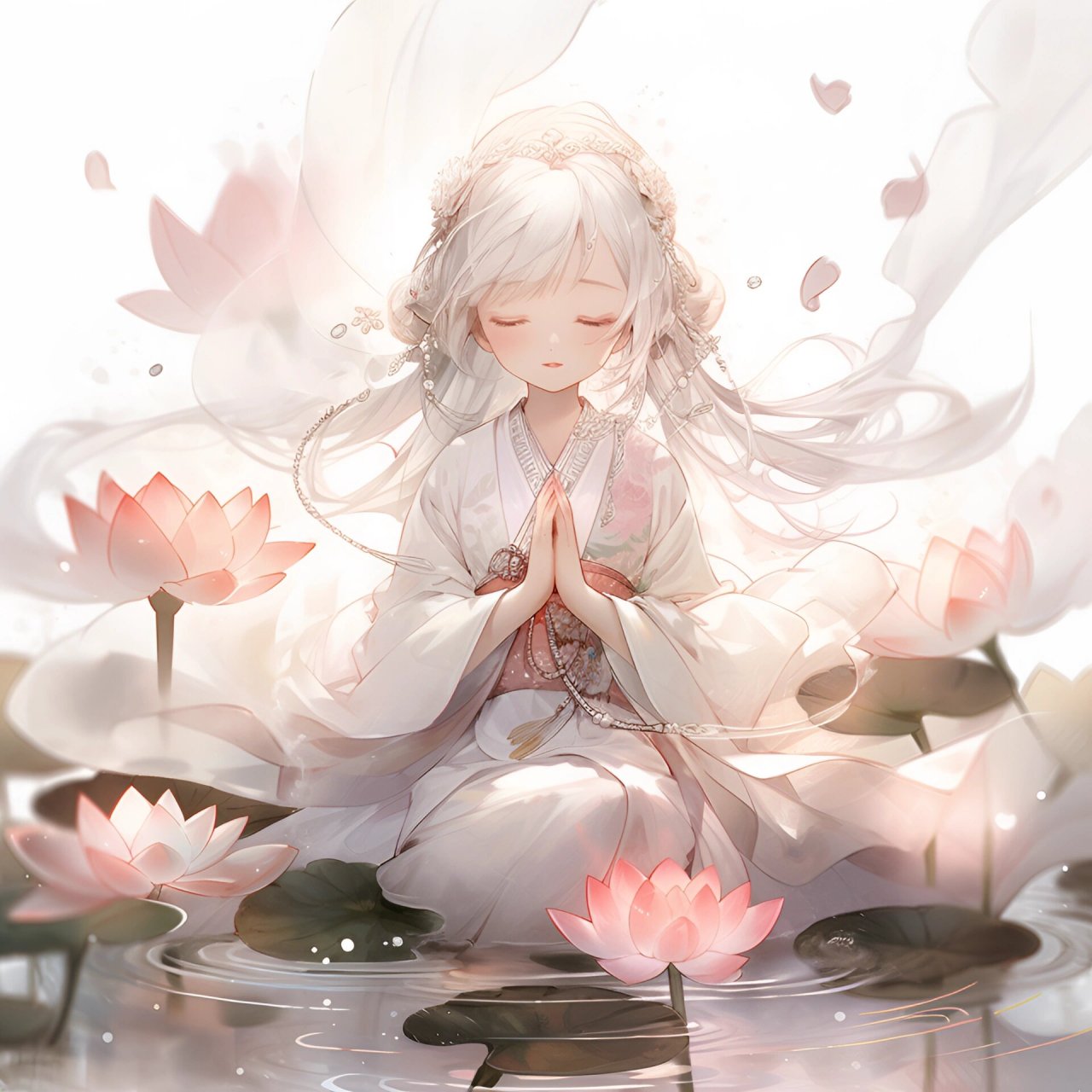 佛系头像|莲花仙子