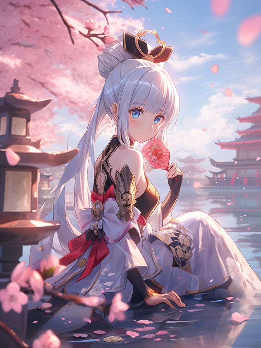 【原神壁纸】神里绫华丨ai绘画丨part 2(上) (含完整咒语)左下角进入