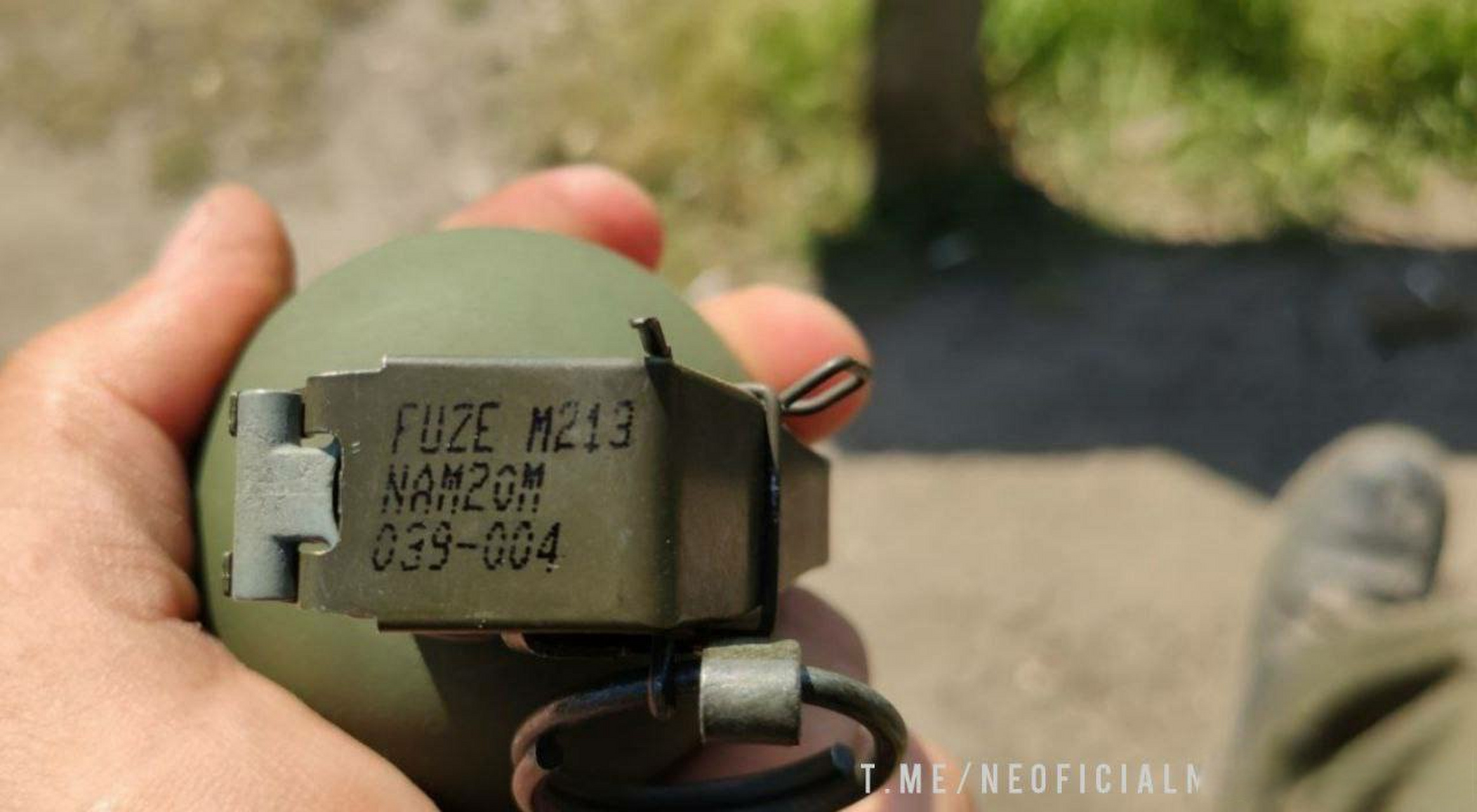 lpr 部队缴获的美国 m67 手榴弹.