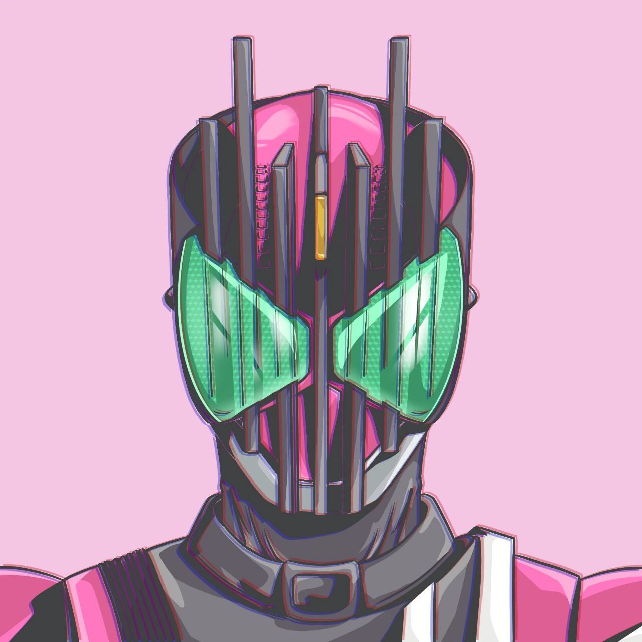 假面骑士帝骑头像,我只是路过的假面骑士~ 猜猜下一个是谁捏?