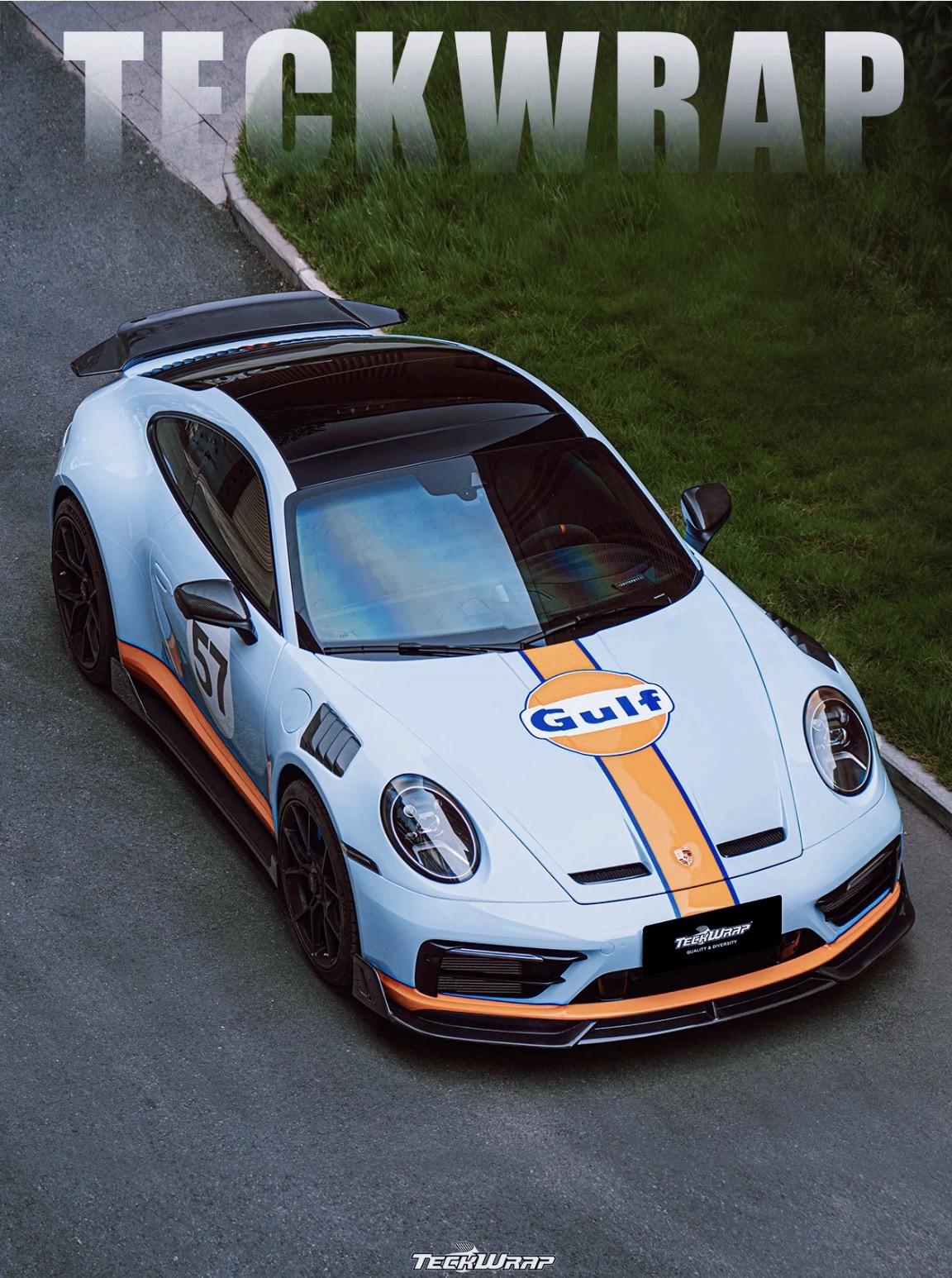 经典时尚的蓝橙配色 风靡汽车圈的海湾石油涂装  复古与前卫的碰撞