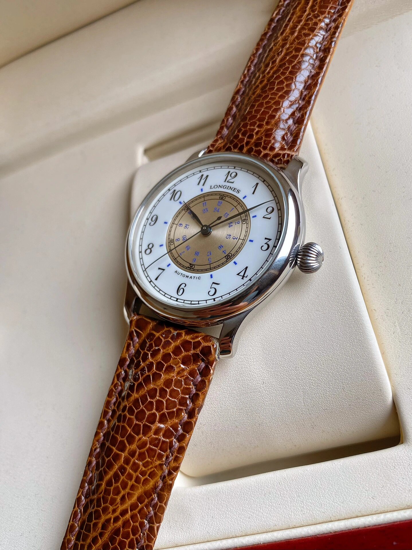 浪琴限量weems威姆斯航空飞行员林白复古 longines02weems