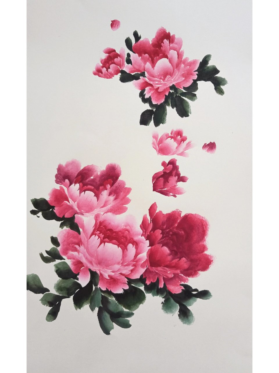 国画牡丹花 步骤图