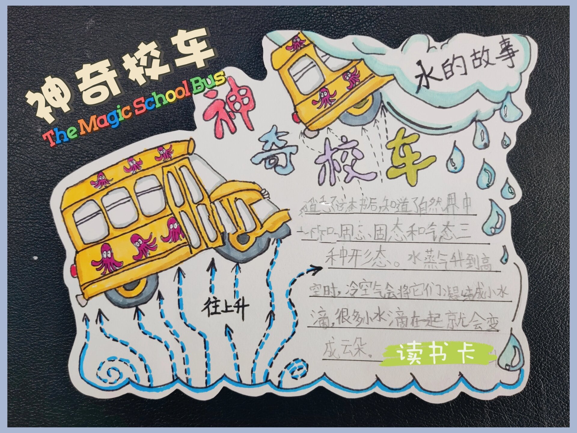 神奇校车78读书卡手绘|小学二年级推荐书目