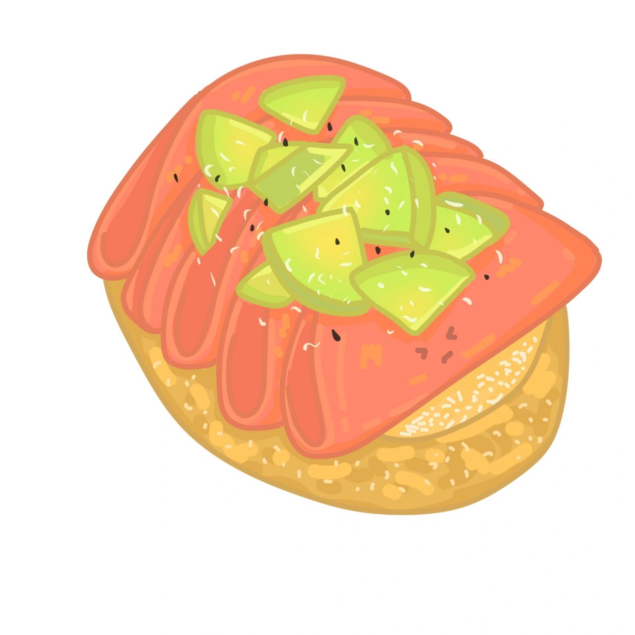 美食简笔画|早餐拼盘简笔画 早餐不重样 好看的食物也能治愈心情