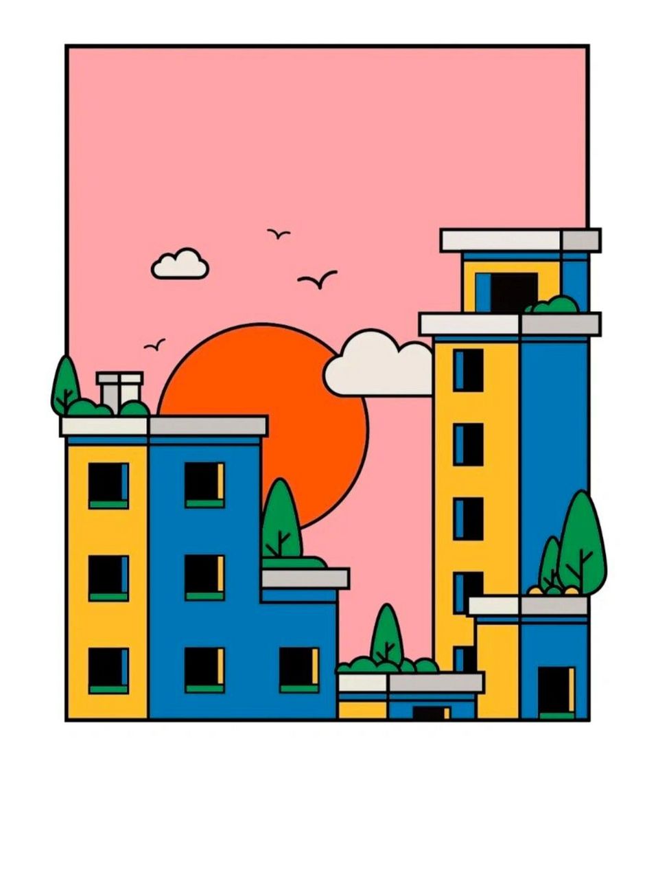 超级简单的扁平风小插画 jack forrest是一位平面设计师.