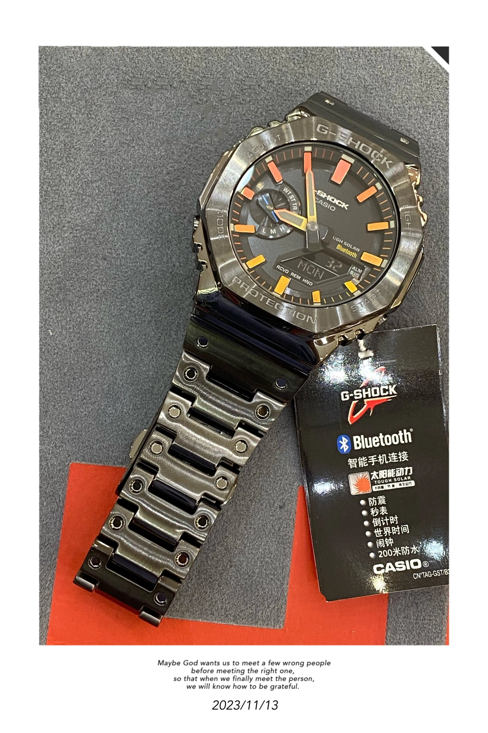 卡西欧g-shockgm-b2100新配色 金属渐变魅力自显 g-shock「炫彩渐变」