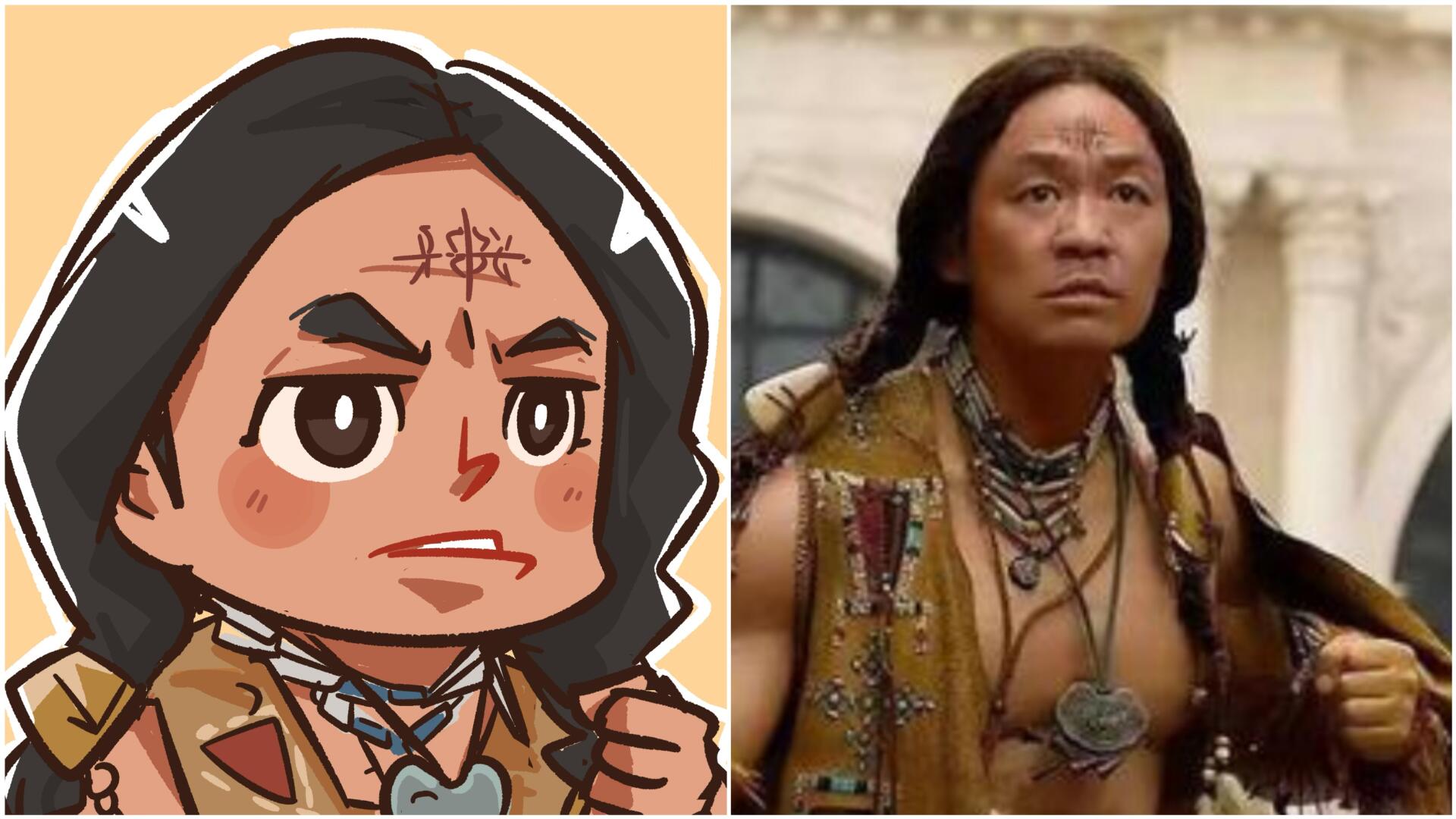 手绘《唐探1990》q版头像