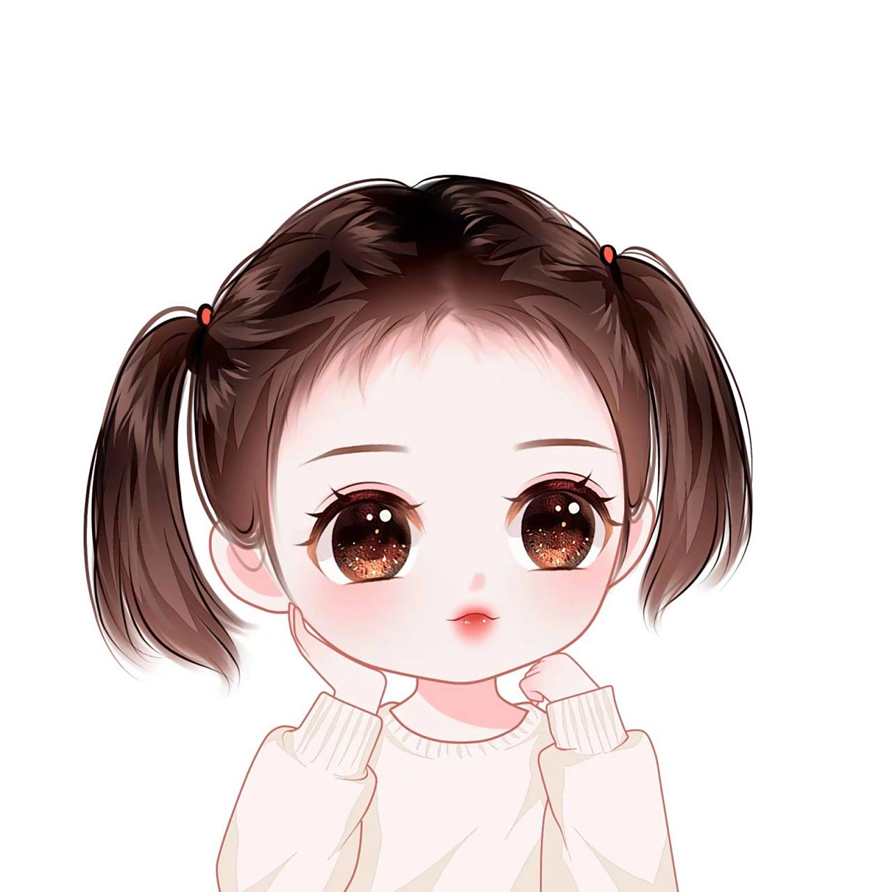 分享超可爱的萌娃卡通手绘头像 手绘头像卡通头像漫画头像女生头像