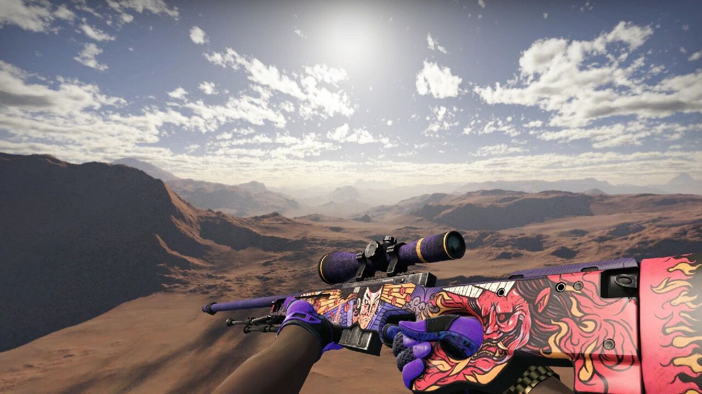 csgo皮肤,好看到不行(awp篇) 雷击:这是一把非常酷的枪,中间的闪电更