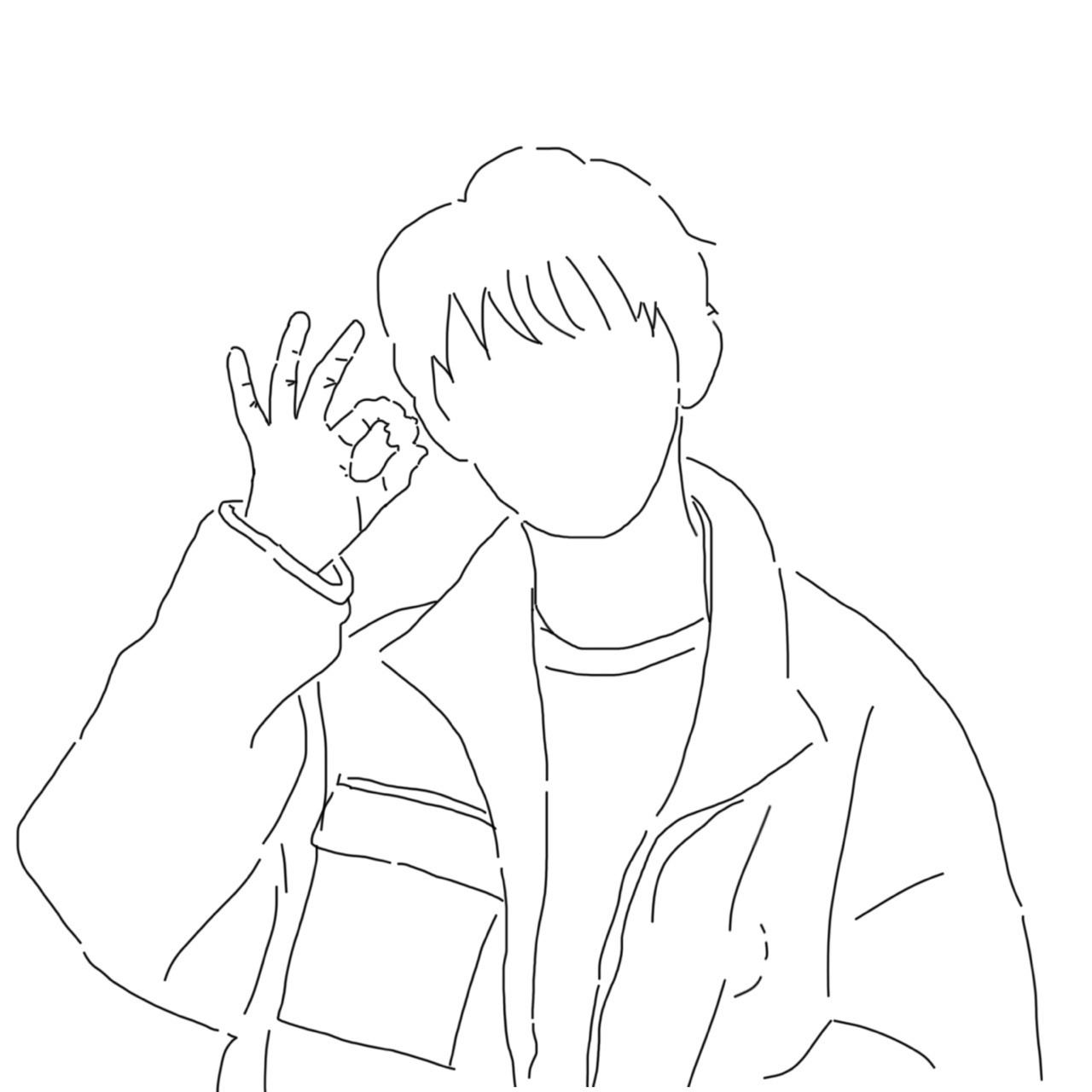 时代少年团简笔画 来猜一下子都是谁吧02