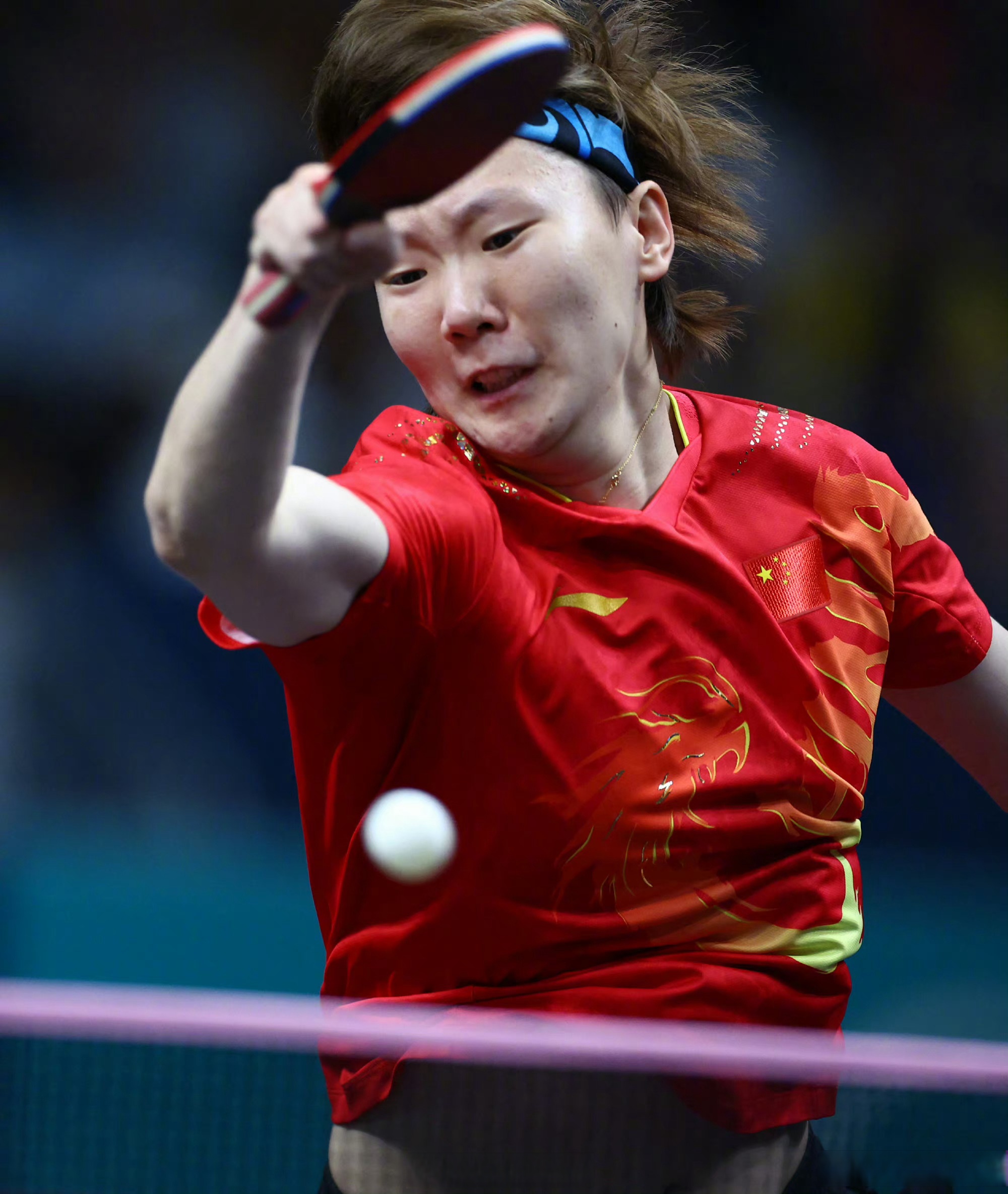 【#国乒女团进4强#】中国乒乓球女团陈梦