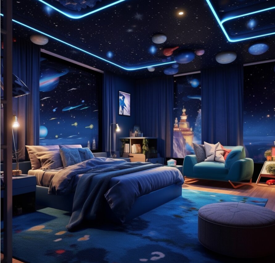 赛博朋克的卧室 装修风格系列6