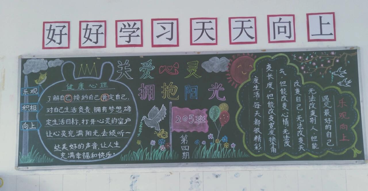心理健康黑板报