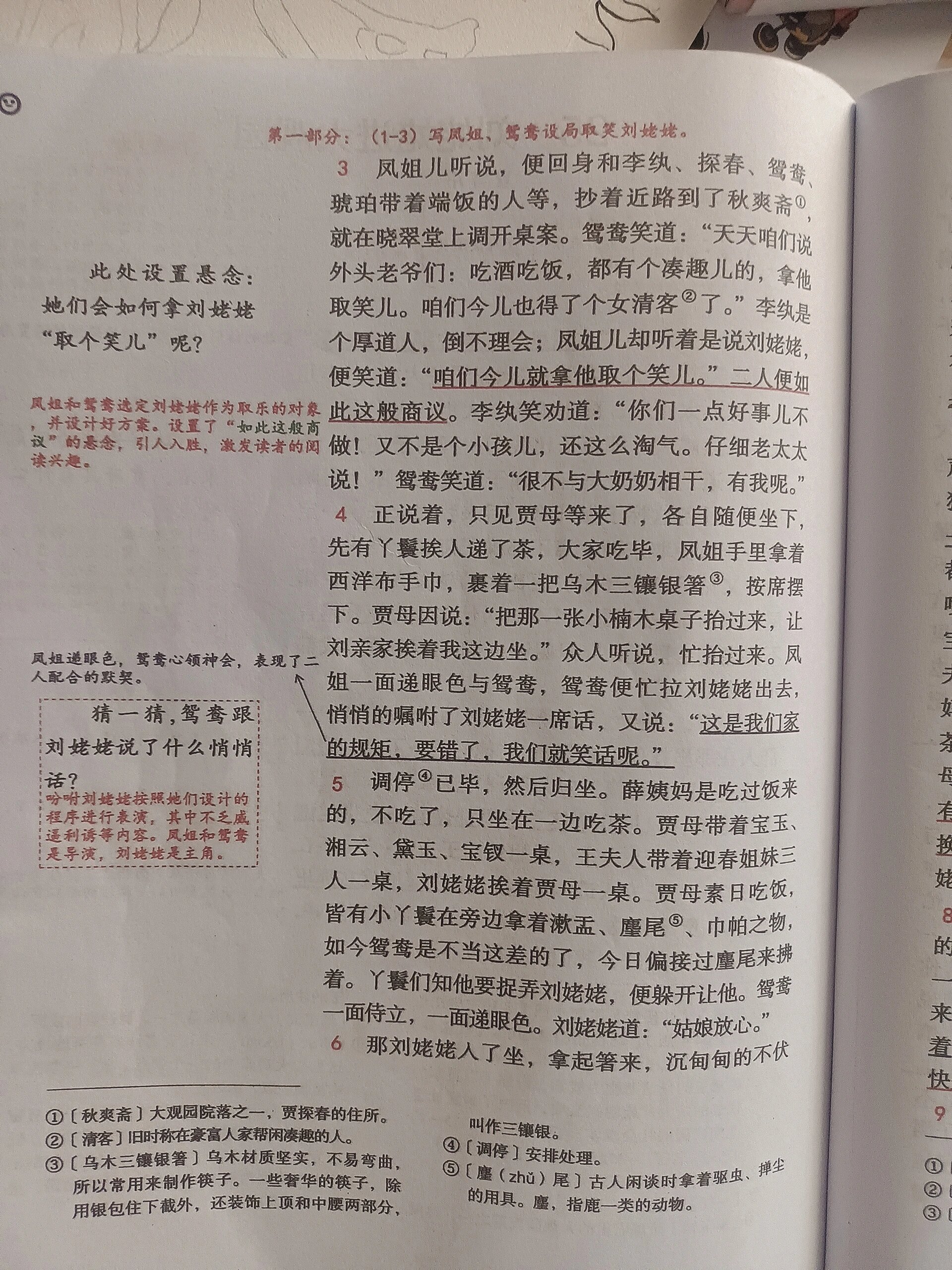 刘姥姥进大观园小剧本图片