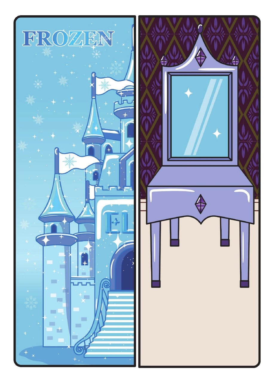 纸娃娃 安静书 艾莎公主 冰雪奇缘 艾莎的家来啦 勿二改 勿二传 勿