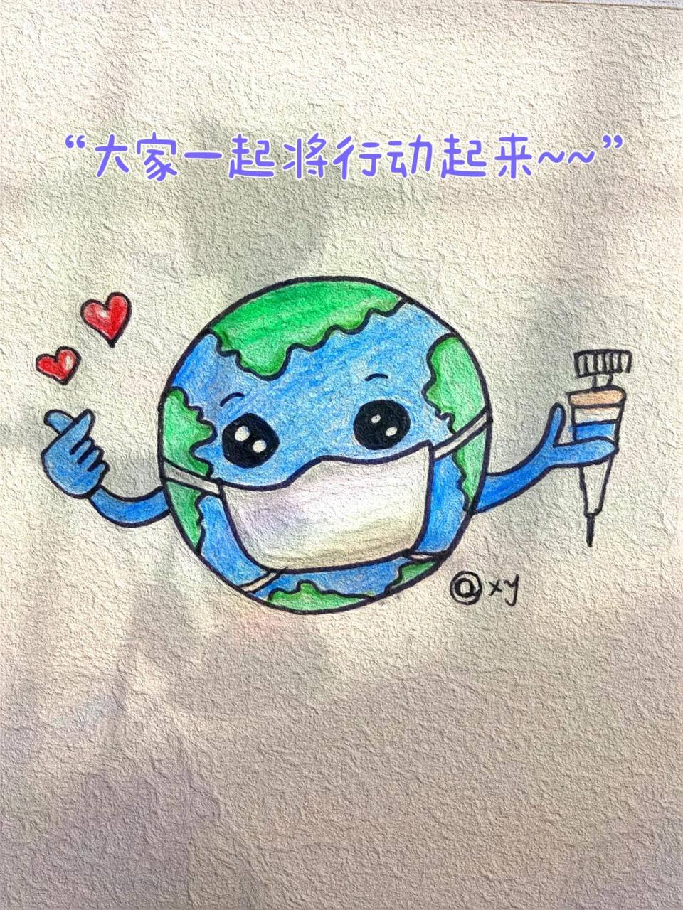 对抗病毒简笔画=致敬白衣天使 你安好我无恙 这是疫情期间最温暖的话