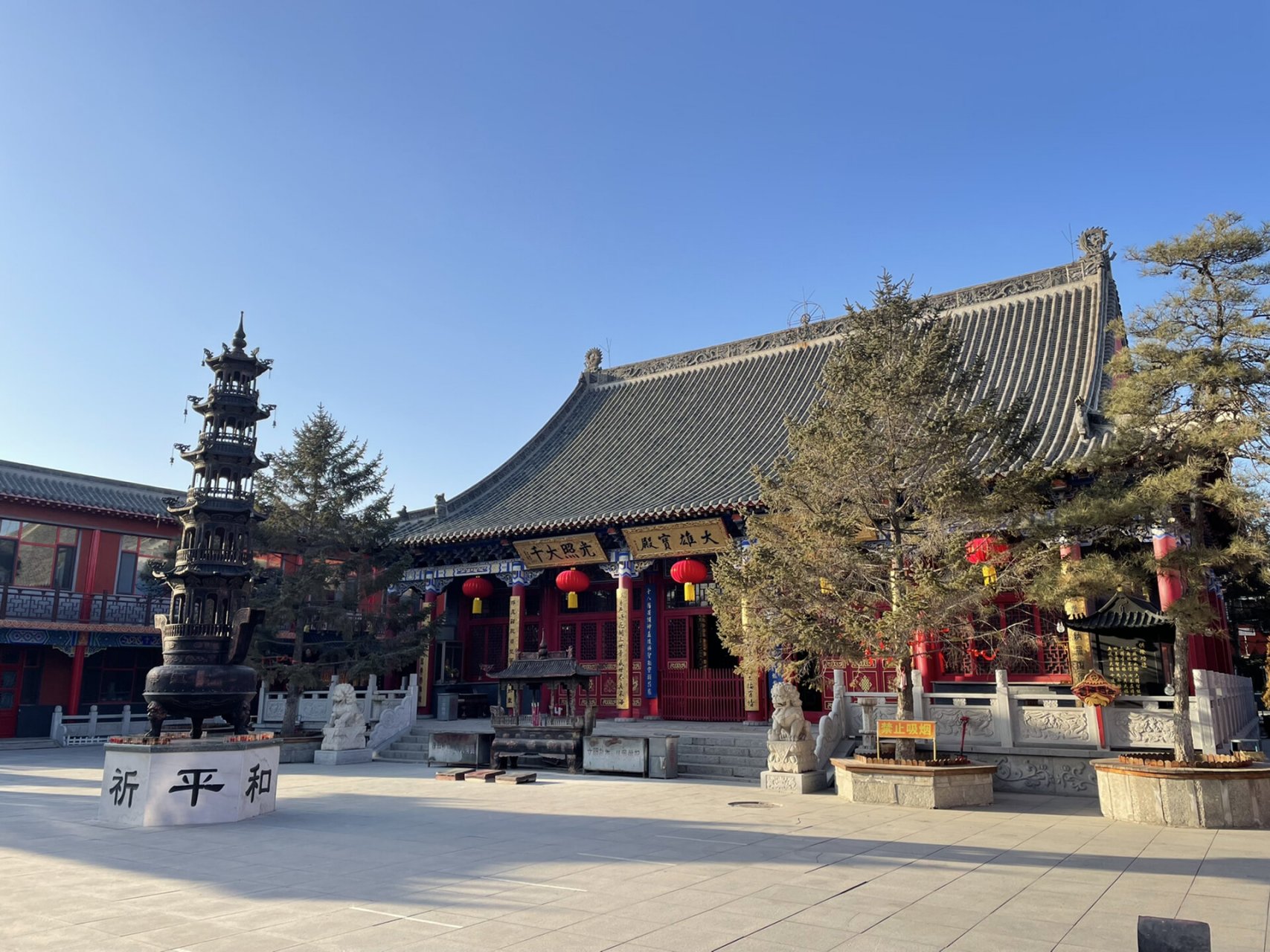 盘锦-莲华寺 很庄严,很干净的寺院 #寺庙# #寺庙义工# #最美寺庙