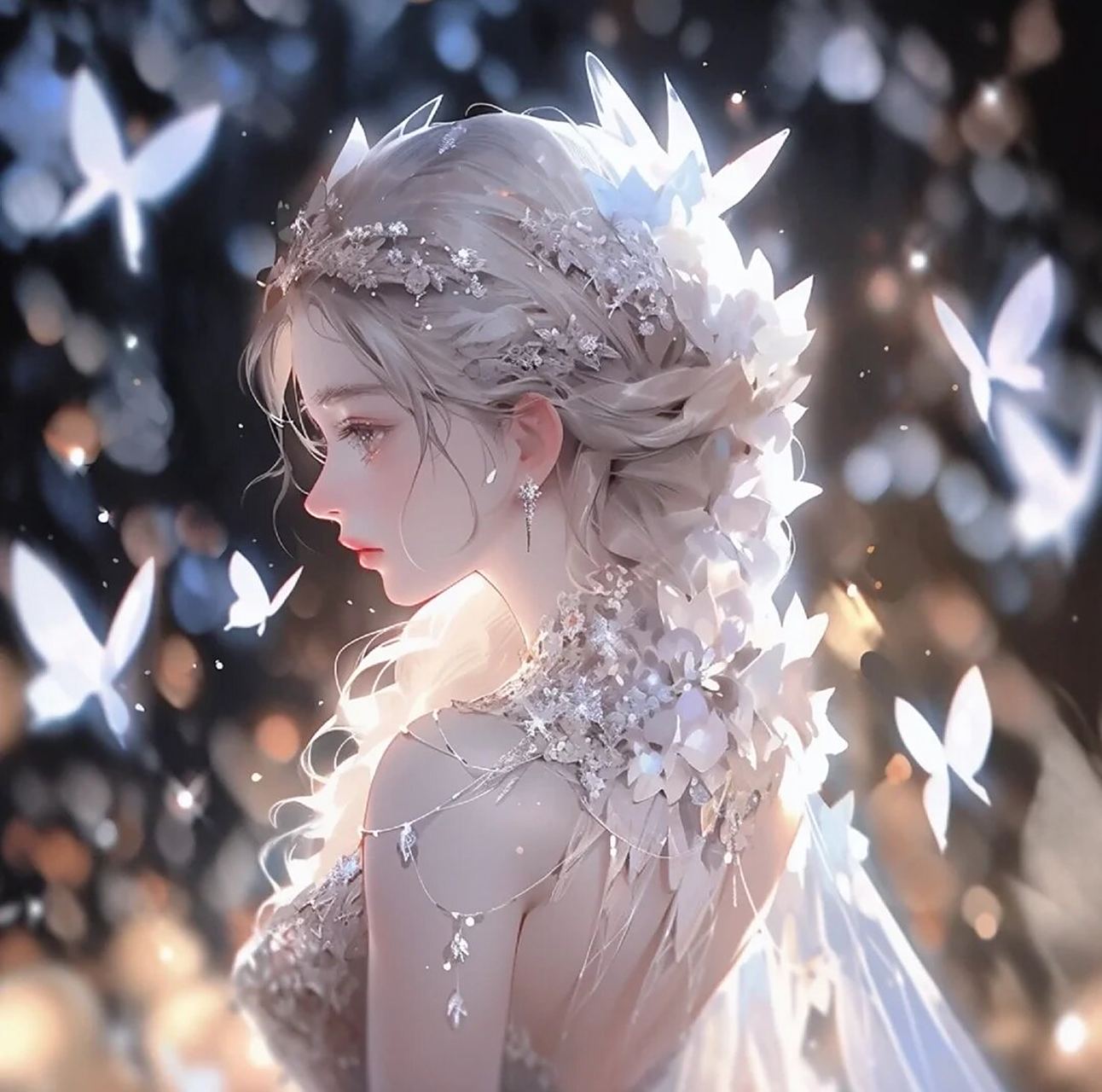 梦幻蝴蝶少女头像