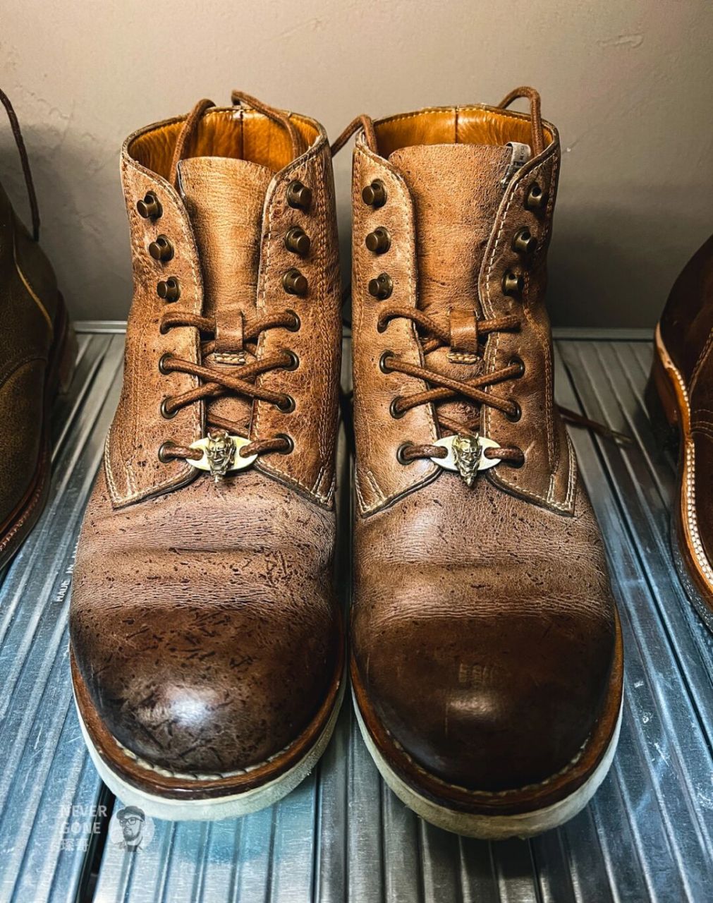 visvim virgil工装靴kudu野生羚羊皮 继续吹下kudu,实在是非常好穿,10