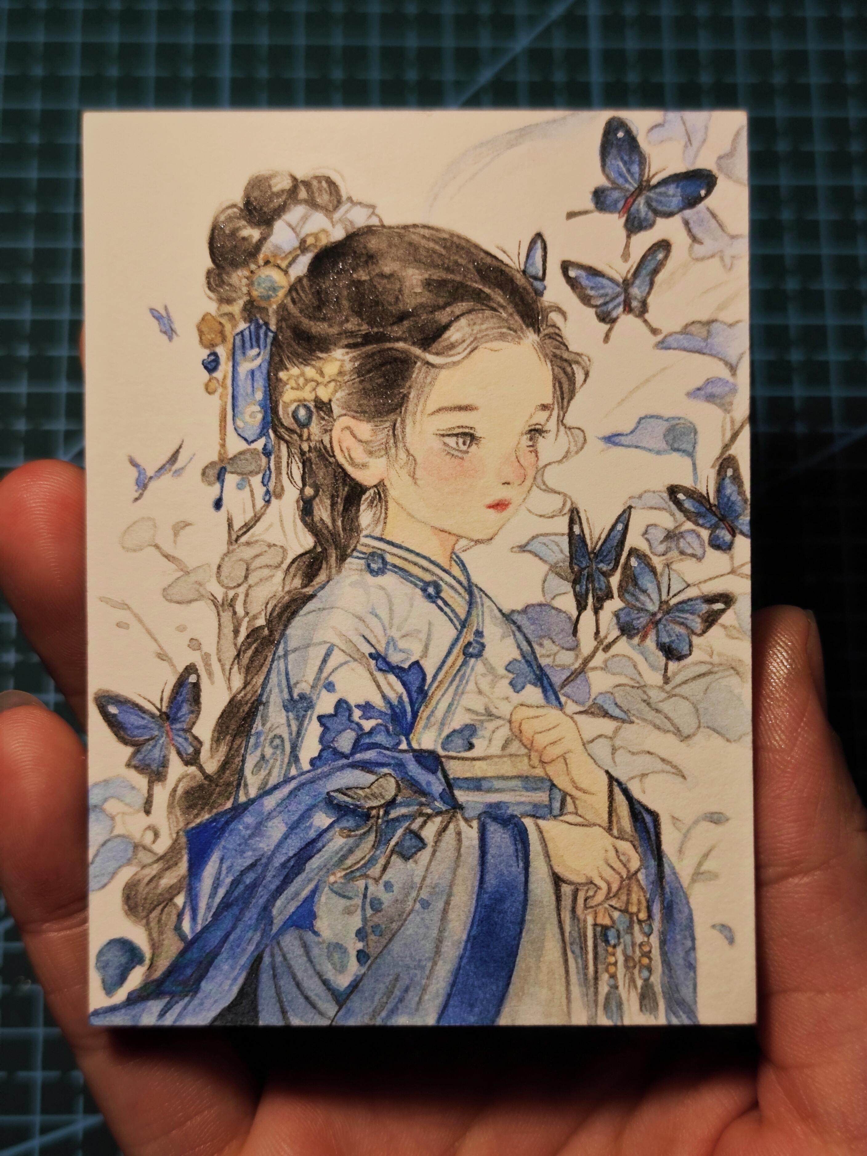 水彩少女