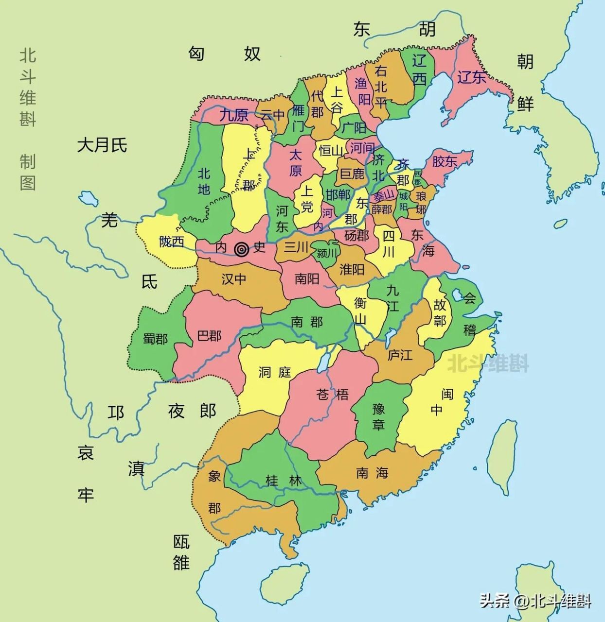 秦国历代地图图片