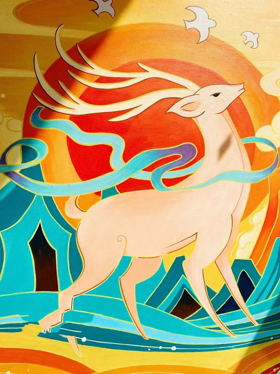 七色鹿,大家都看过吧!