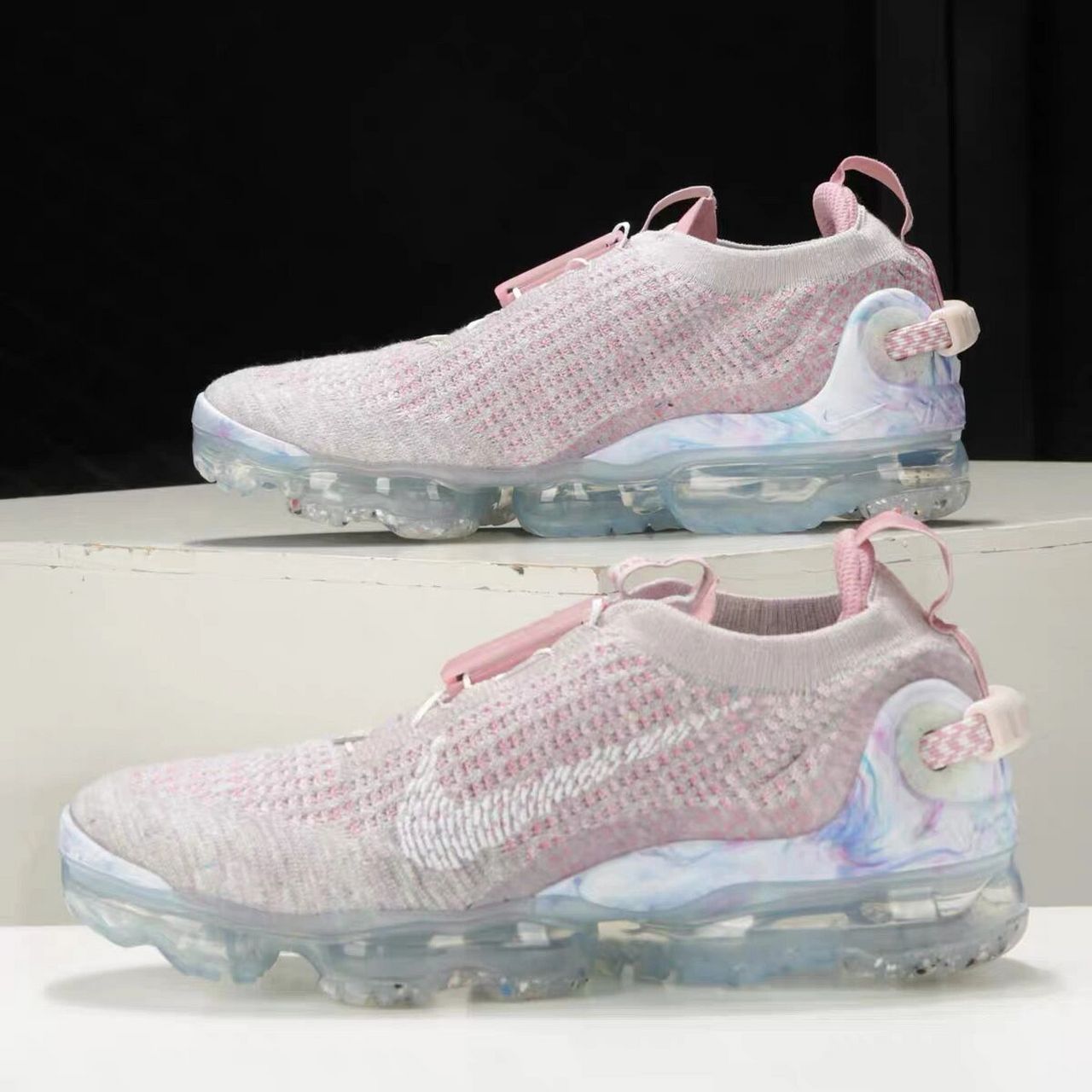 air vapormax 2022 全掌气垫鞋    粉紫色vpmax2020 懒人鞋带 粉紫色
