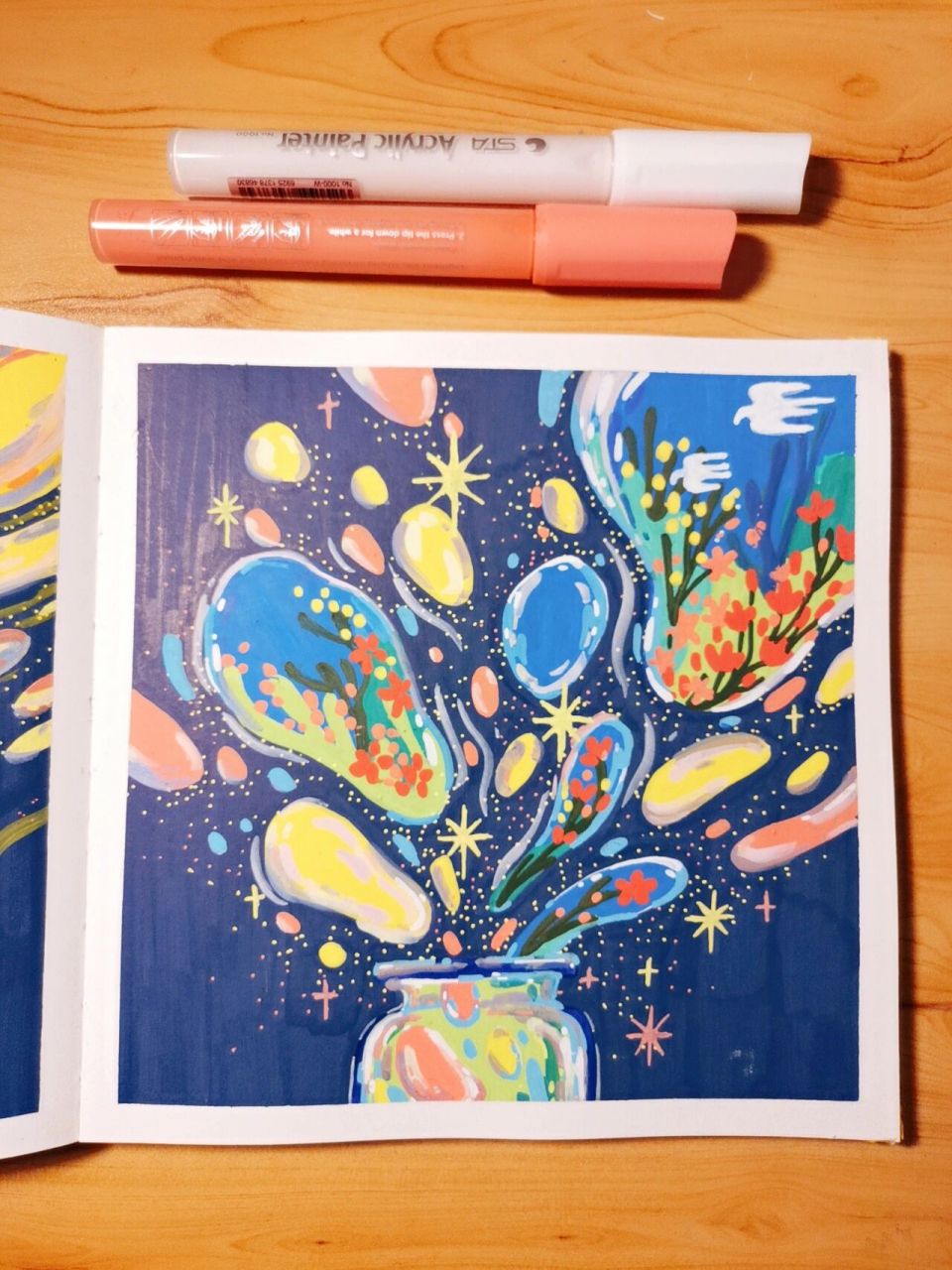 丙烯马克笔 | 春日梦游🎨