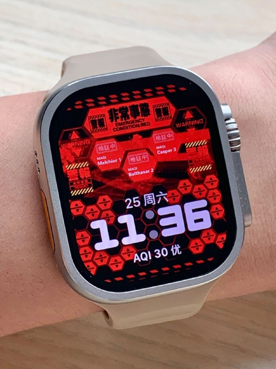 再来一个eva的apple watch表盘壁纸 看大家喜欢,昨晚又修了一张,设置