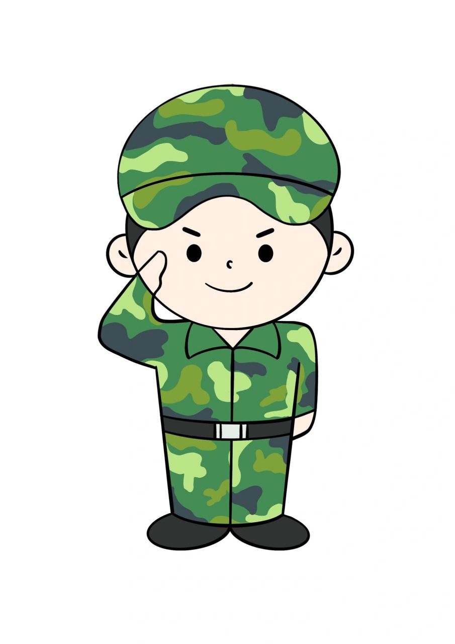 简笔画教程分享 军人