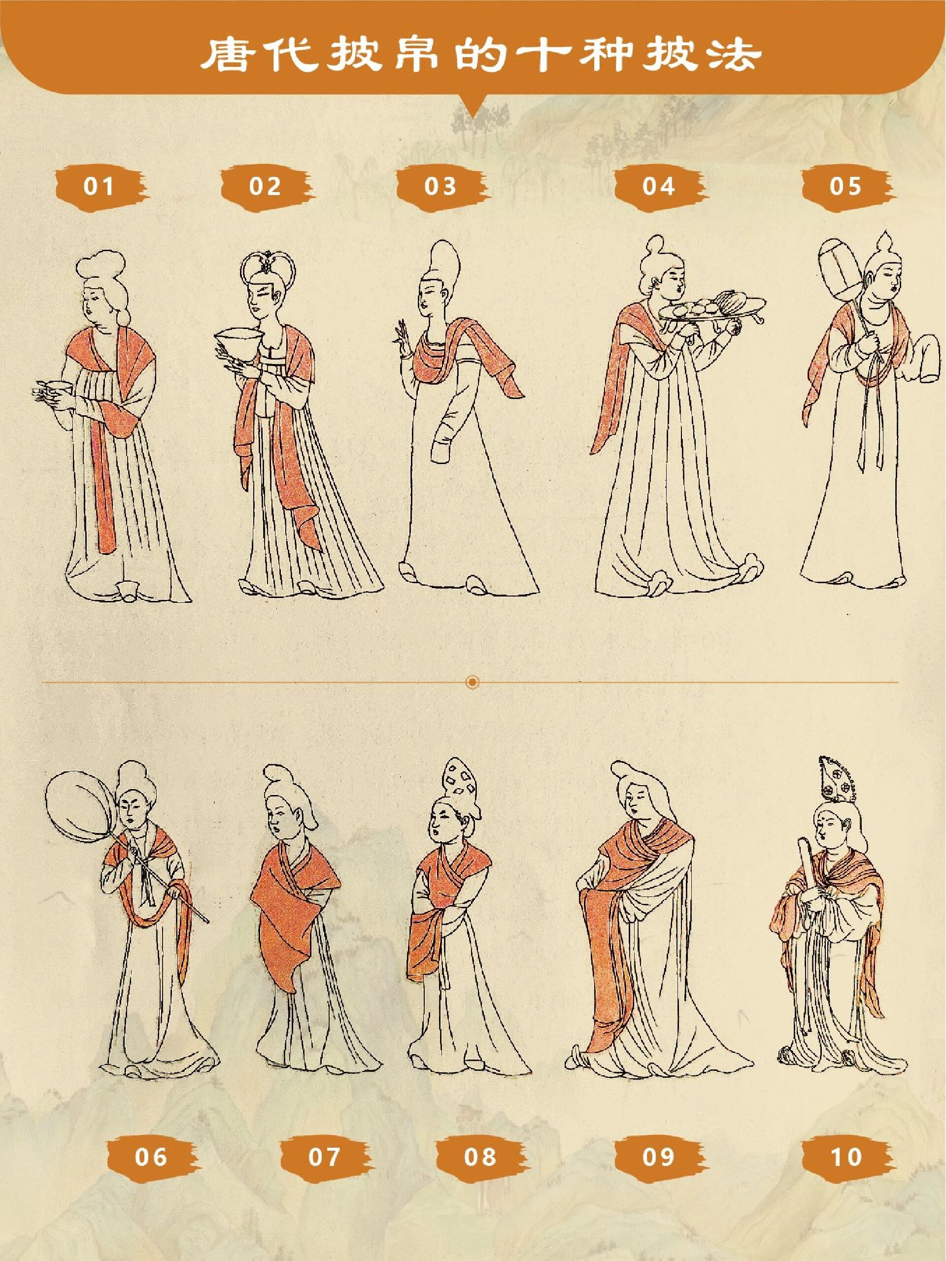 看大唐女神们披帛的各种时髦穿搭法!