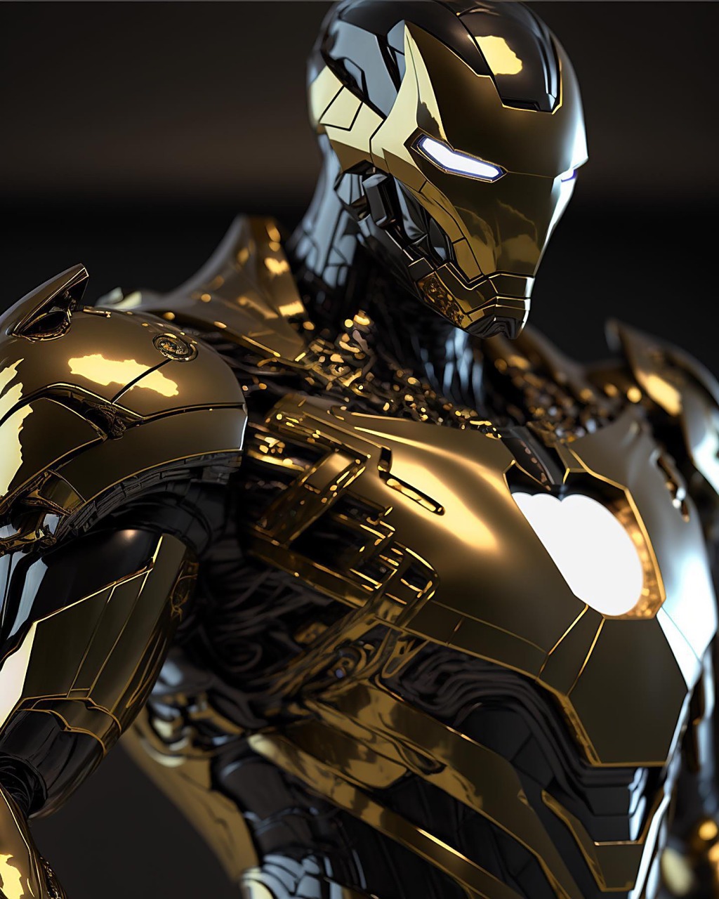 黑金机甲钢铁侠系列头像