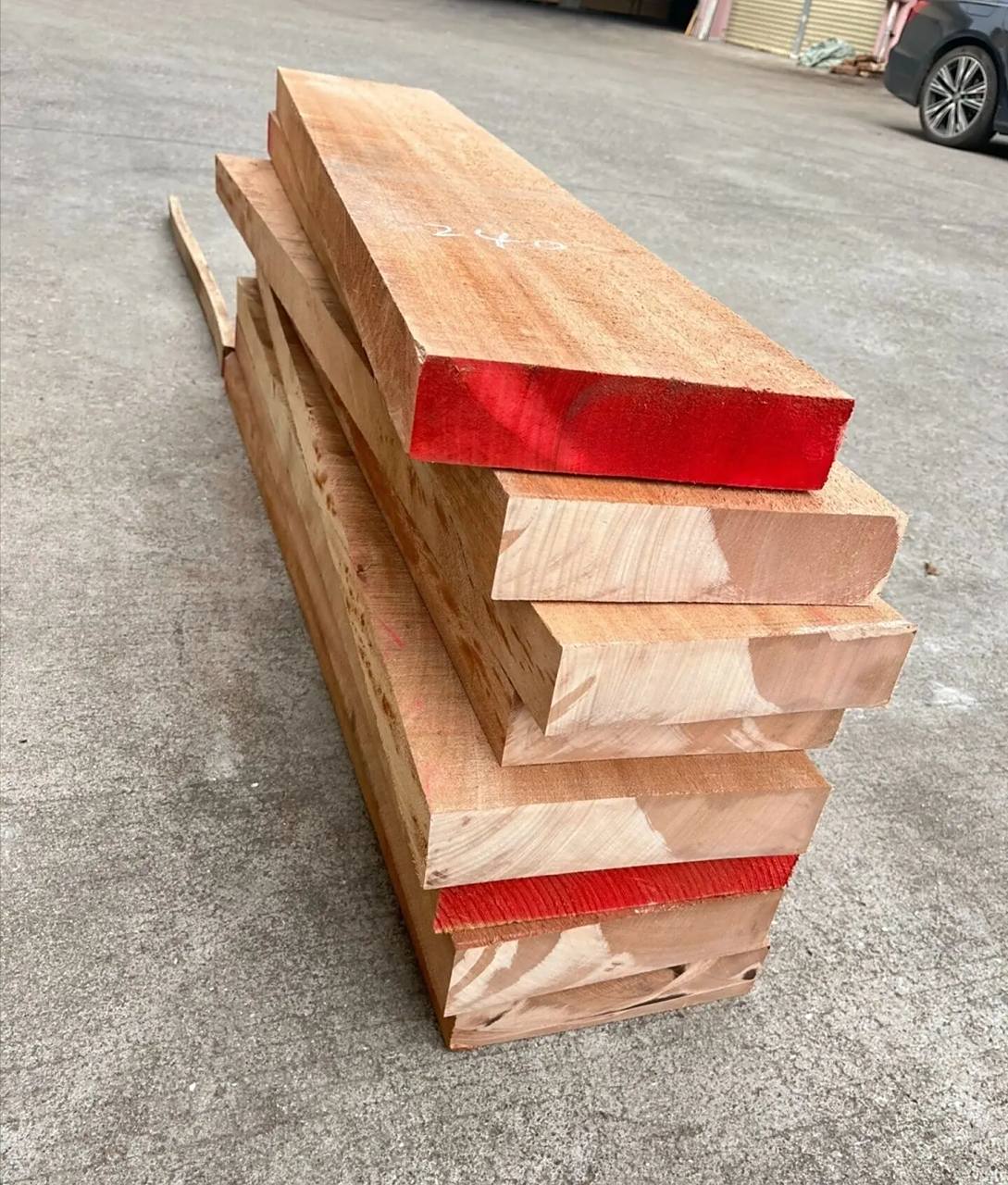 非洲红胡桃木奥古曼 1000*200*50mm,非洲红胡桃木奥古曼料板材,1/3/5