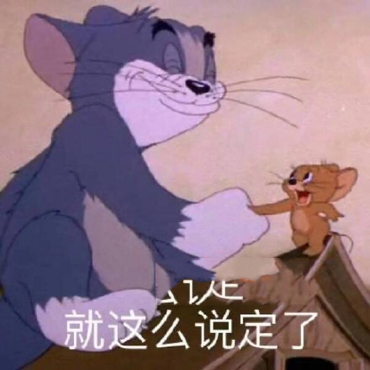猫和老鼠表情包 就这么说定了