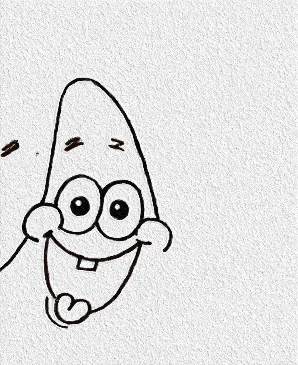 派大星简笔画附教程 派大星简笔画附教程