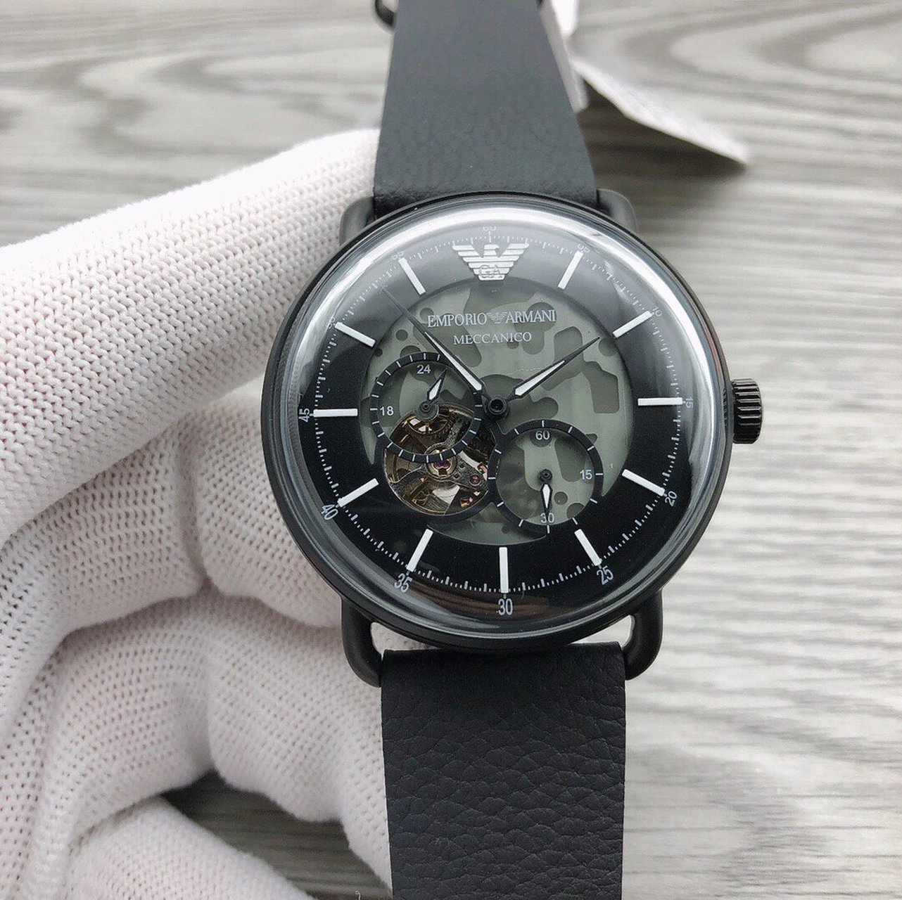 emporio armani/阿玛尼镂空手表 型号:ar60028 机芯种类:全自动机械表
