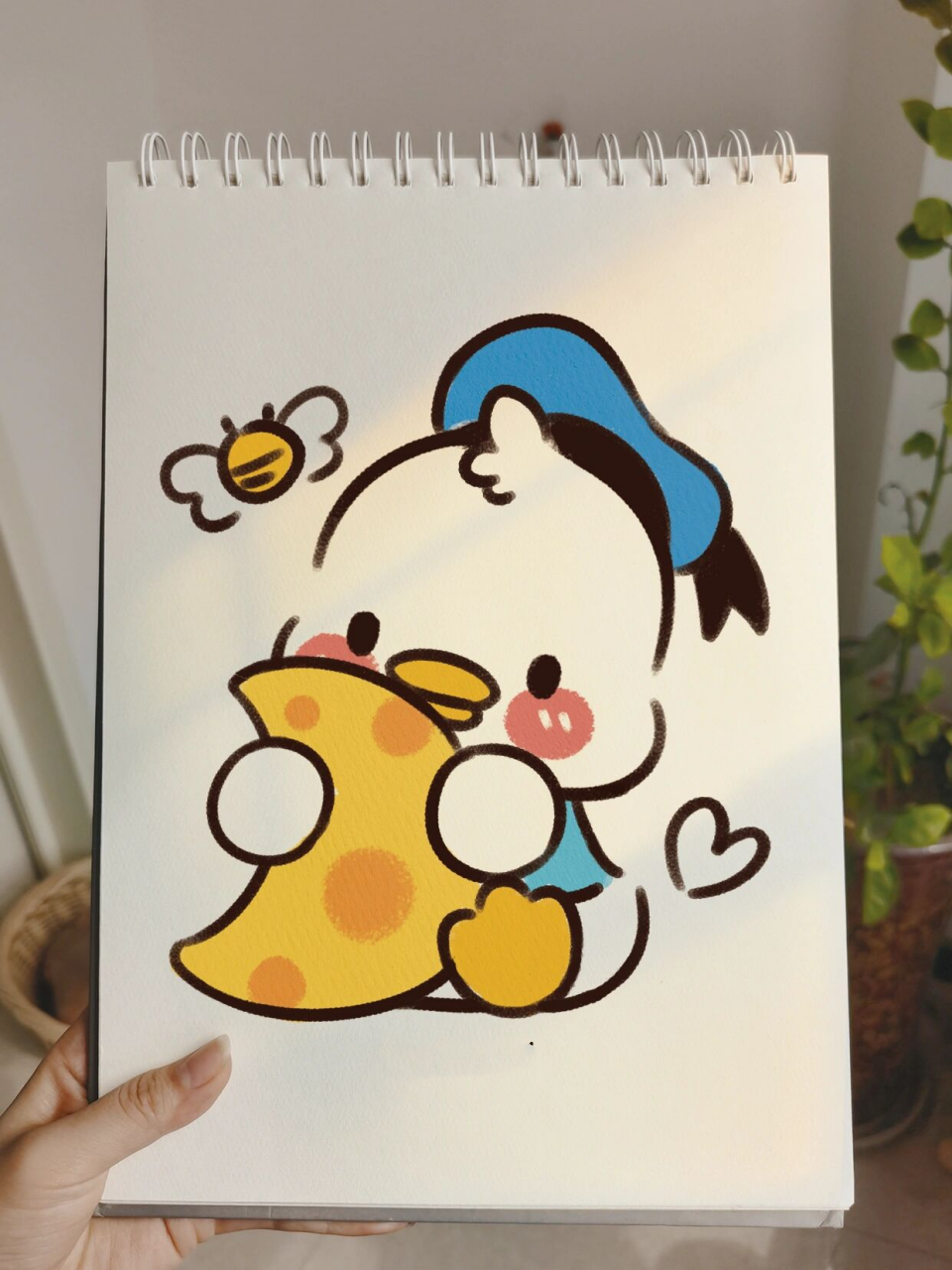 零基础手绘教程|迪士尼|唐老鸭|绘画|画画 今天的鸭鸭也敲可爱了吧