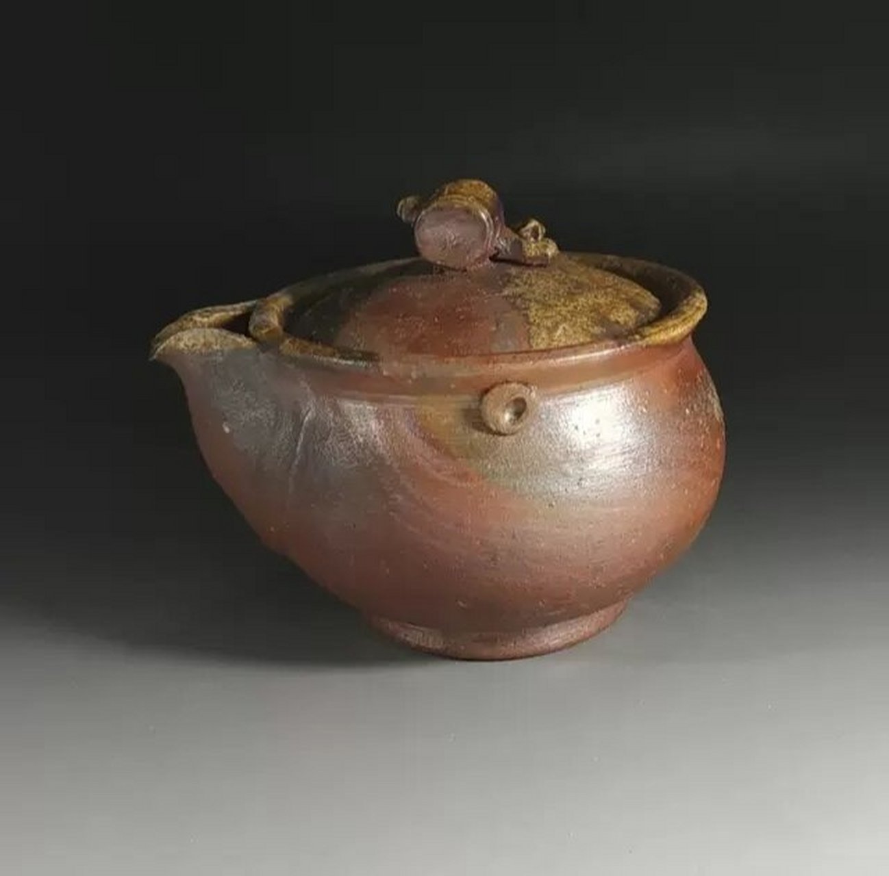 【日本备前烧 柴烧茶器组】名家 奥本健一 【日本备前烧 柴烧茶器组】