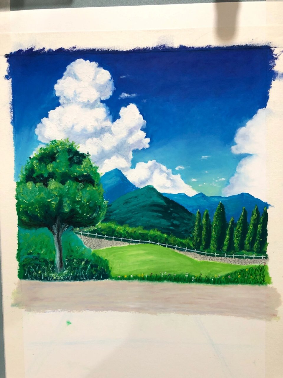 油画棒 | 快2个月了,奖励自己画张8k的 后面有简单步骤图  .