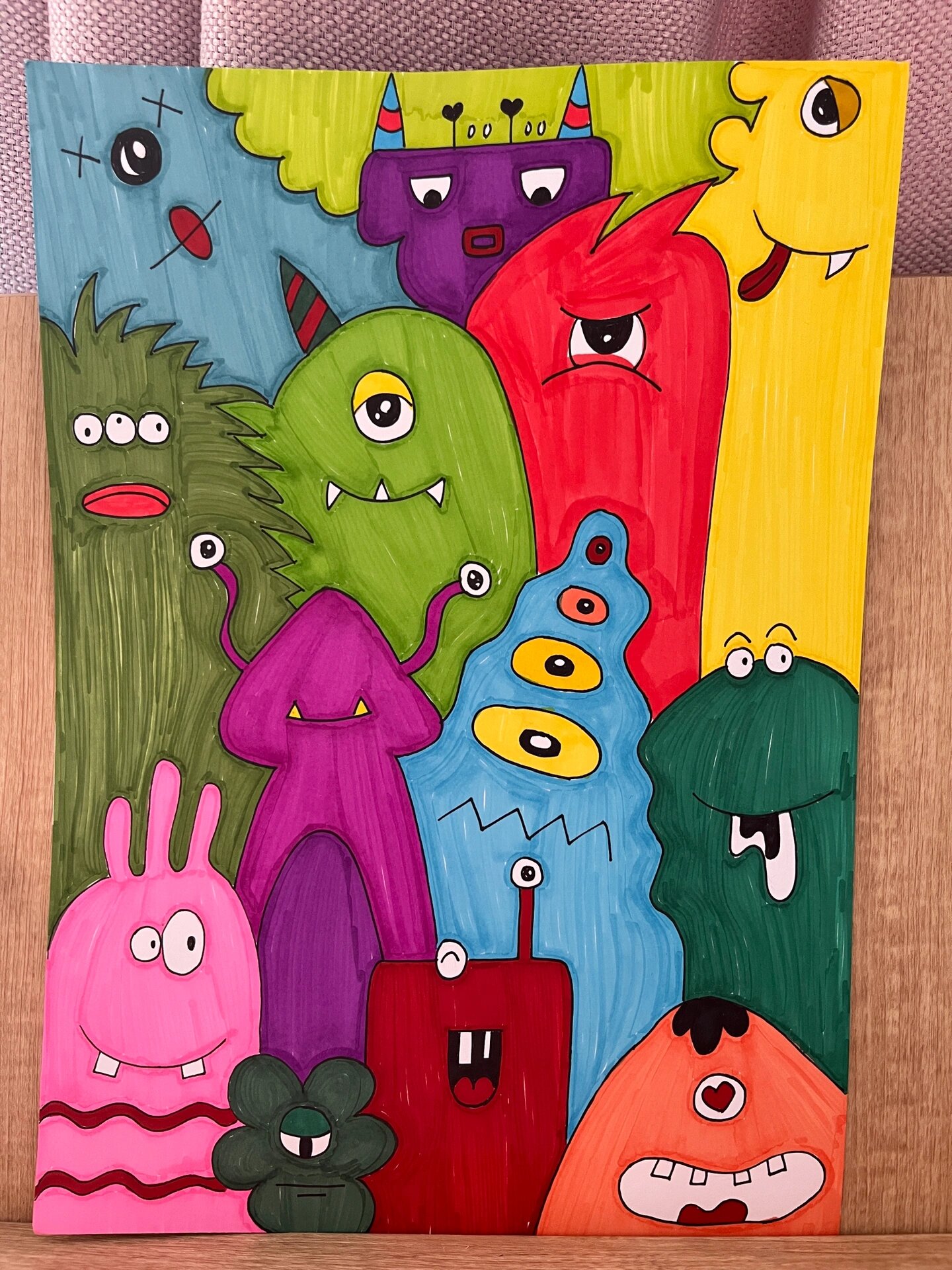 马克笔 手绘 零基础 有情绪的小怪兽 👾