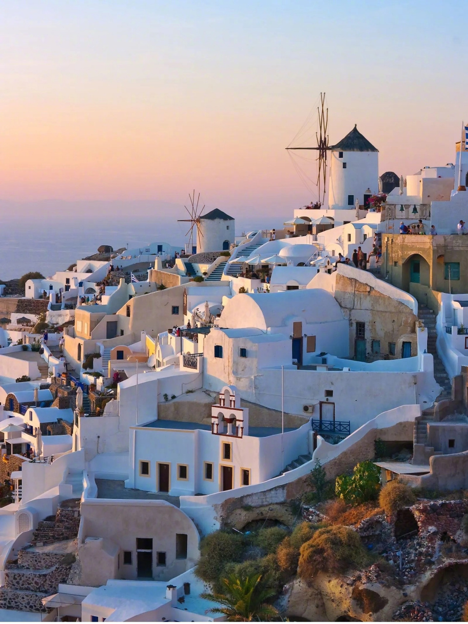 美图种草# 圣托里尼,坐落在蓝色地中海的极致浪漫.