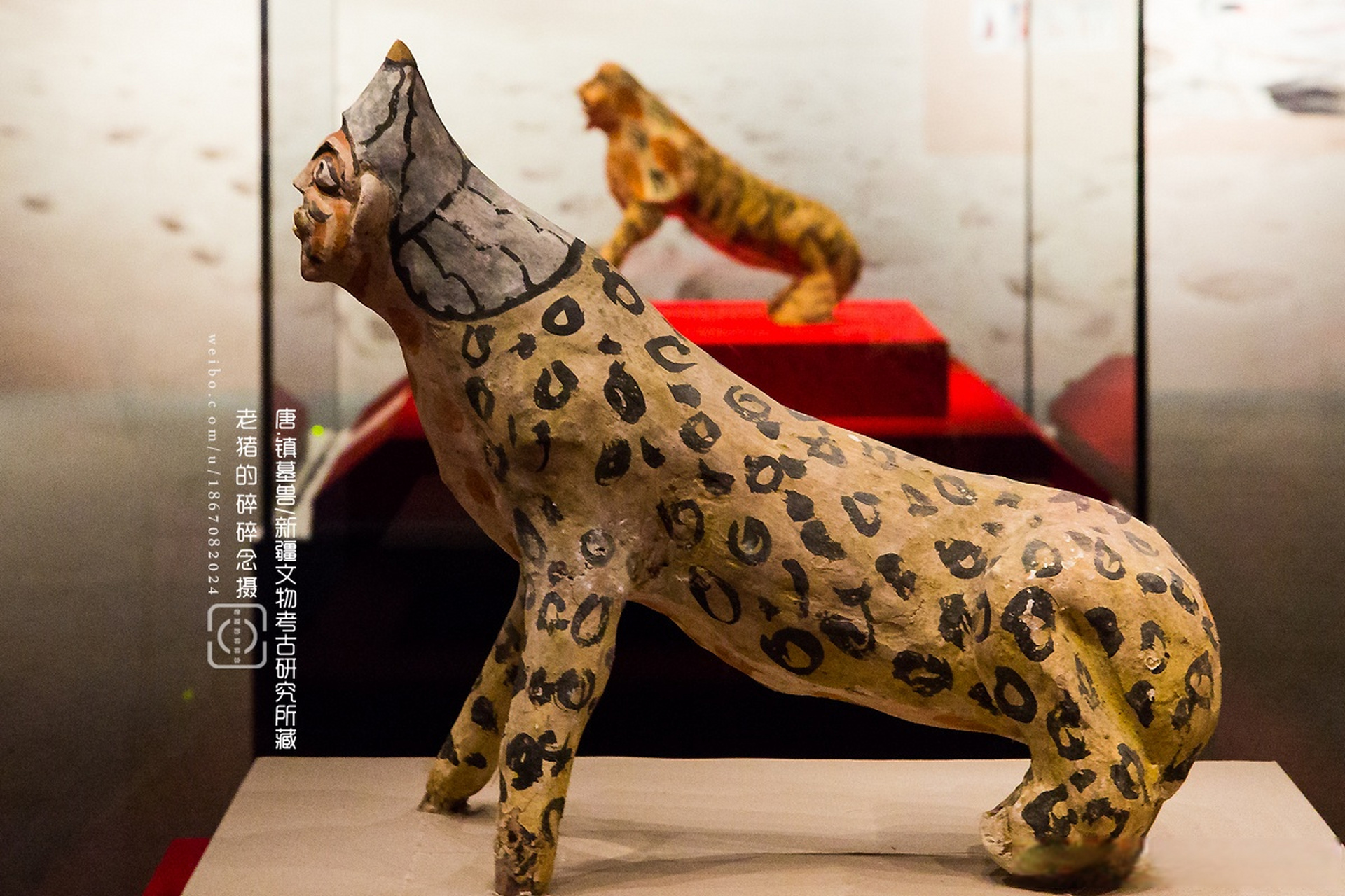 唐.镇墓兽/新疆文物考古研究所藏 1975年新疆吐鲁番哈拉和卓墓地惩亮