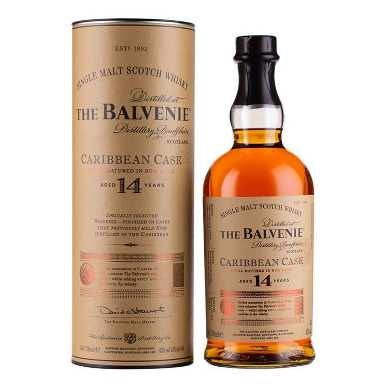 百富14年加勒比桶单一麦芽苏格兰威士忌 the balvenie aged 14 years