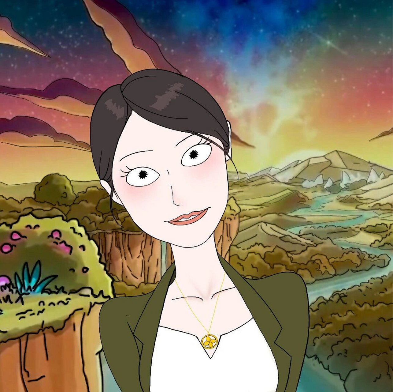 招财头像/有山有水财运来!