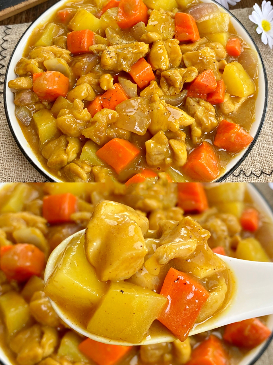 一学就会7515简单美味的土豆咖喱鸡,味道绝 93鸡腿这么做巨好吃