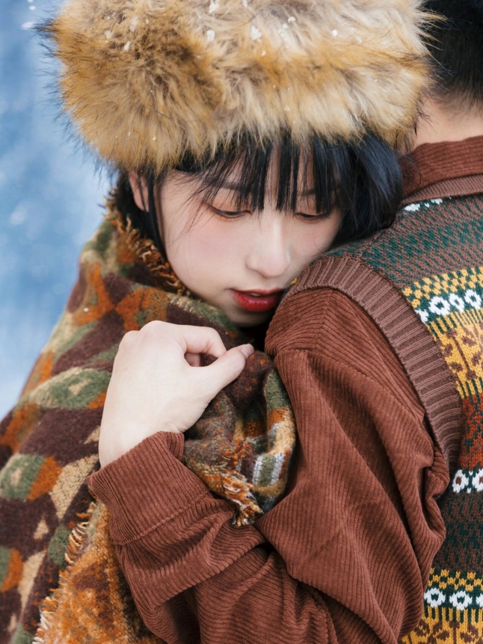 初恋同款雪景情侣照 这几天刷到了各地的鹅毛大雪, 南方人表示羡慕至