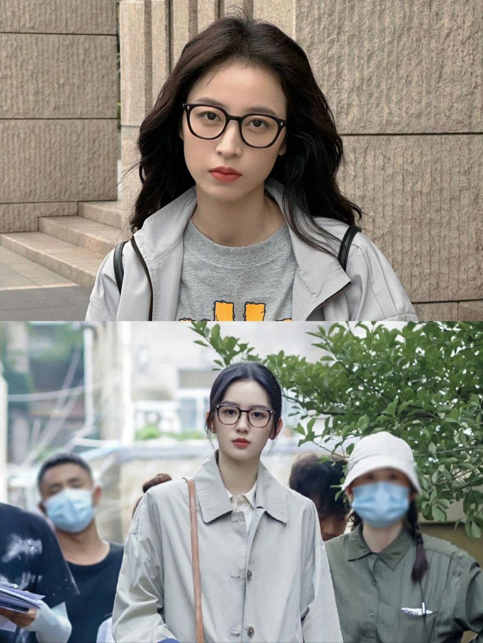 周雨彤 周也 撞脸717171 这个角度看起来好像失散多年的亲姐妹